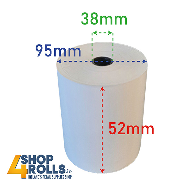 Thermal Till Rolls 52mm x 95mm - Used in Scales 20 Rolls Per Box Thermal Till Rolls 52mm x 95mm - Used in Scales 20 Rolls Per Box
